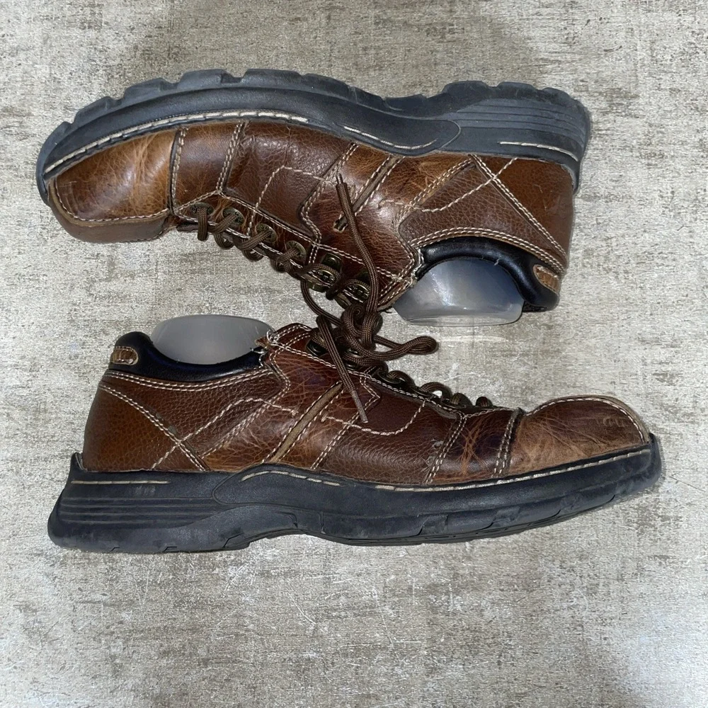 Vintage GBX Chunky Y2K Brown Leather Shoes Grunge Streetwear‎ Oxfords Size 12M